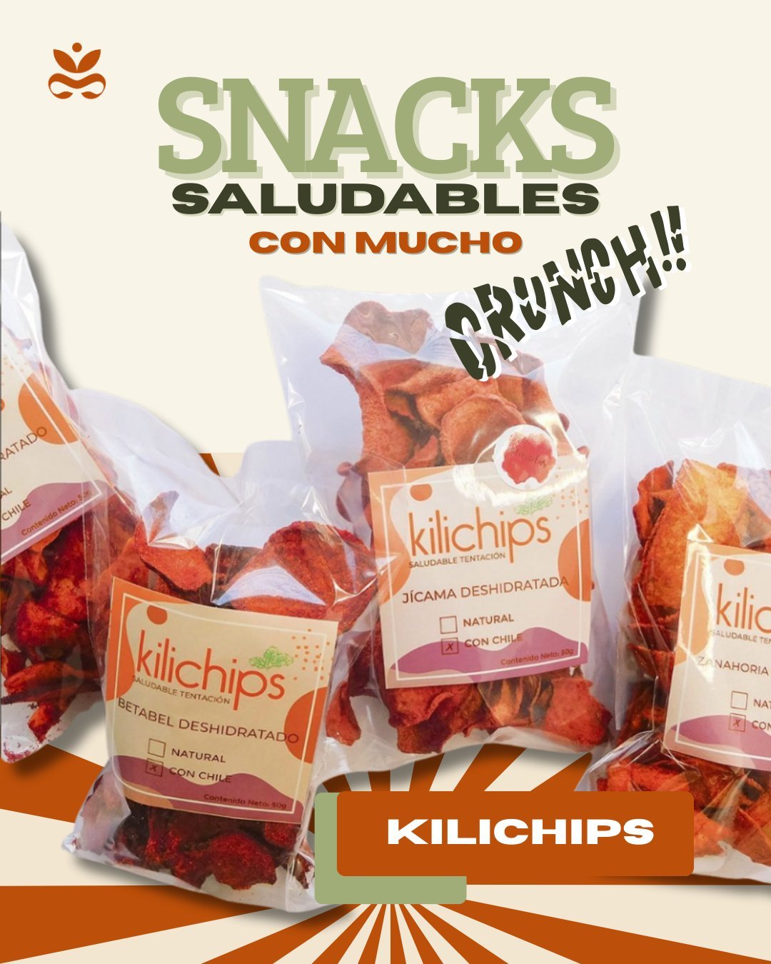 🌱 Otra manera de disfrutar lo que la madre tierra ya nos regala… ahora en una presentación super crujiente. 🌱
Kilichips son snacks 100% naturales de vegetales deshidratados, sin conservadores y llenos de sabor auténtico.
✨ Sabores irresistibles: camote, pepino, betabel, chayote, jícama, mango, yuca y zanahoria.
Perfectos para esas tardes de antojo, para compartir o simplemente para redescubrir lo delicioso de lo natural en cada bocado.
👉 Encuéntralos en nuestra tienda boutique Essenzia, en línea, o mándanos un DM/WhatsApp para ayudarte a hacer tu pedido.