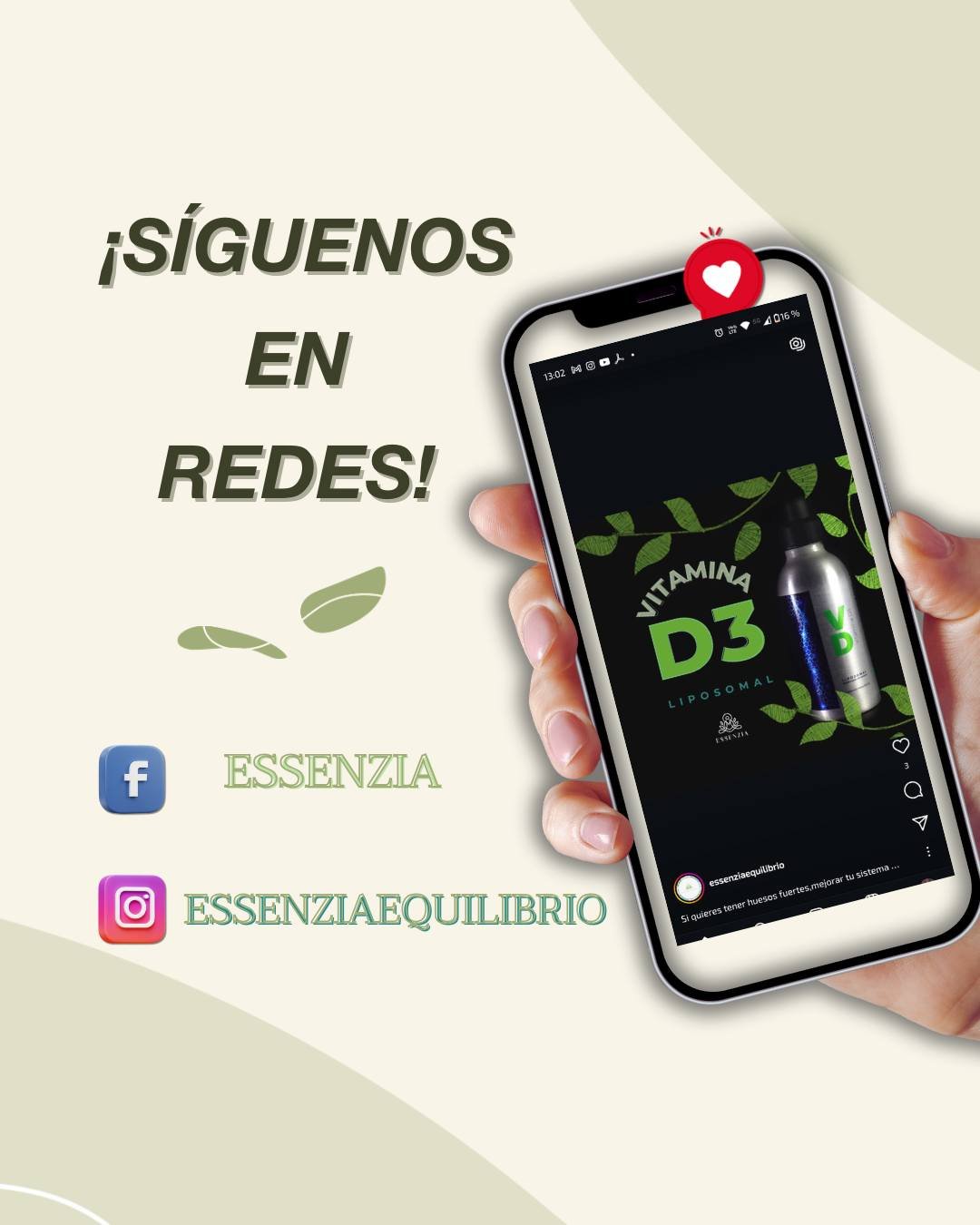 🌱✨ BienSer es más que un estilo de vida: es comunidad, ciencia y naturaleza en acción.
Con marcas premium que unen lo natural con la tecnología, aquí encuentras apoyo real para tu salud y energía.
💬 Únete, comparte y descubre nuevas formas de cuidarte.
👉 Síguenos en Instagram y Facebook para ser parte de la comunidad Essenzia.
📲 Mándanos un DM y empieza tu camino hacia el #BienSer.
#ComunidadBienSer #SaludFuncional #PremiumNatural #Essenzia