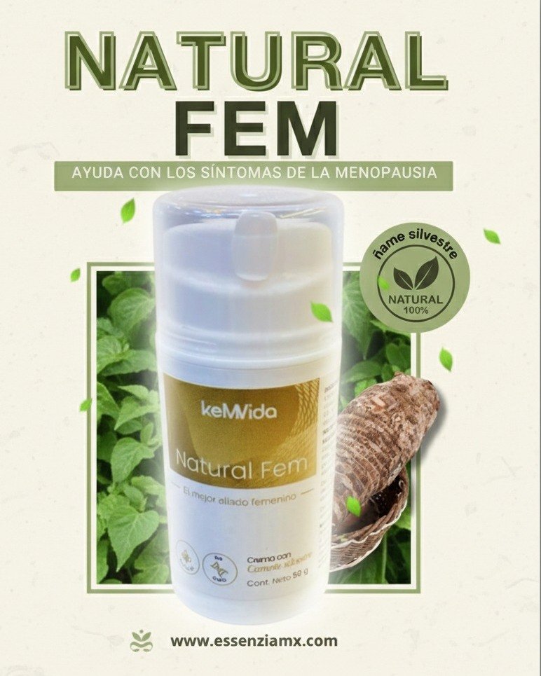 💗 Lo que nadie te dice de la menopausia…
No es perder fuerza, es transformarla. 🌸
Con #NaturalFem, tu piel y tu salud encuentran un aliado natural con Diosgenina del ñame silvestre: equilibrio hormonal suave, libido renovada y defensas fortalecidas.
✨ Más que una crema, es tu compañera en cada cambio. Conoce todos sus beneficios en nuestra página Essenzia y adquiere la tuya.
#BienestarFemenino #RedescubreEquilibrio #BienSer #TodasYCadaUnaJuntas