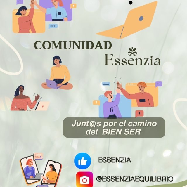 ✨ No son solo redes, es TU red.
Una comunidad que acompaña tu camino hacia el #bienser y la armonía.
Encuéntranos en FB e IG y sé parte del camino que busca tu Essenzia con los mejores productos naturales, premium, amigables con el ambiente, tu cuerpo y el entorno, para que redescubras el equilibrio.