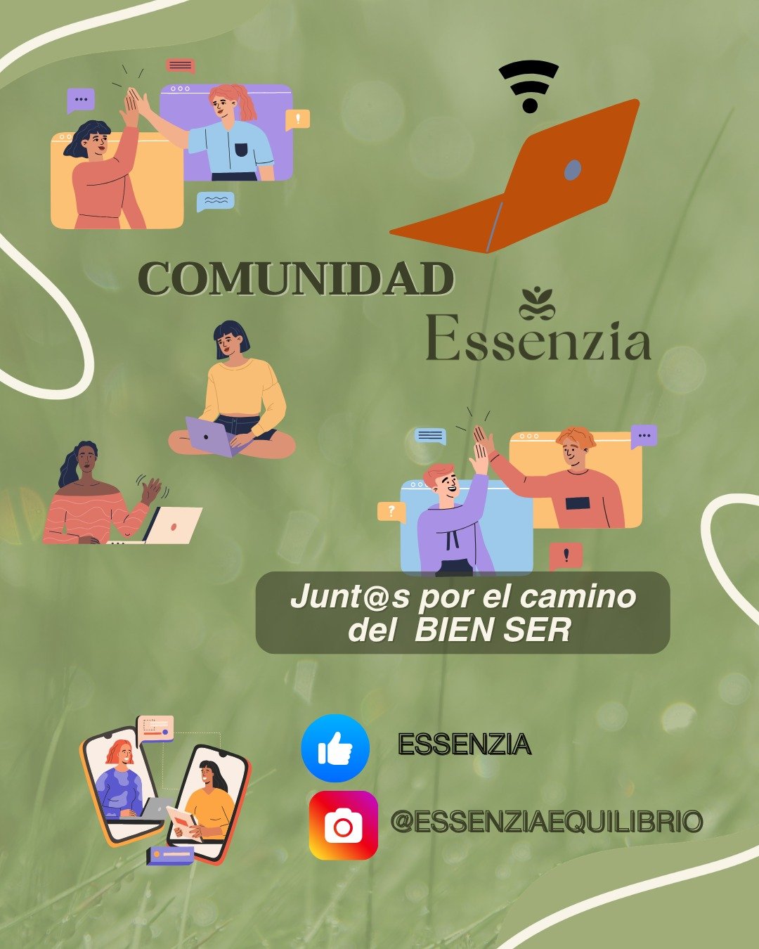 Tu bienestar y el de tu familia se vive mejor cuando lo compartimos juntos 🌿
✨ Síguenos en nuestras redes sociales y descubre tips, promociones y los mejores productos que tenemos para ti de la mano de nuestras marcas aliadas. 
Únete a la comunidad #Essenzia y acompáñanos en este camino hacia una vida más saludable, feliz y de bien ser.