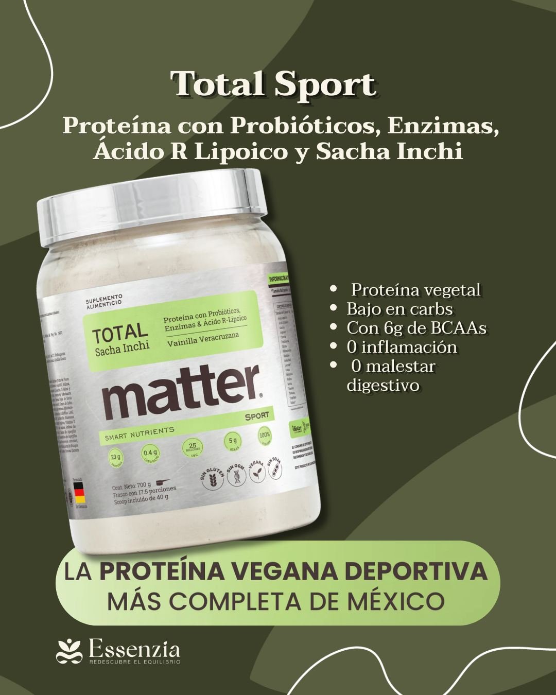 Trabajo intenso en la oficina y entrenamiento pesado en el gimnasio? 💼🏋️‍♂️ Si eres de los papás comprometidos que no se detienen, sabemos que para rendir al 100% en todas tus facetas necesitas un soporte premium. Por eso, el regalo ideal para ti este mes es Total Sport de Matter, ya disponible en #Essenzia.
Este suplemento de alta ciencia nutricional está diseñado específicamente para la alta exigencia del hombre actual:
Energía celular y enfoque: Optimiza tu rendimiento mental y físico
Recuperación acelerada: Reduce la fatiga muscular y protege tus articulaciones del desgaste diario.
Fórmula avanzada: Nutrientes clave de máxima absorción, sin estimulantes artificiales que alteren tu descanso.
Menos agotamiento, más rendimiento. Porque ser un papá todoterreno exige la mejor calidad. 🔋✨
🛒 Consíguelo hoy mismo: Visítanos en nuestra boutique o haz tu pedido en nuestra tienda en línea.
#PapáFit #RendimientoPremium #SaludMasculina