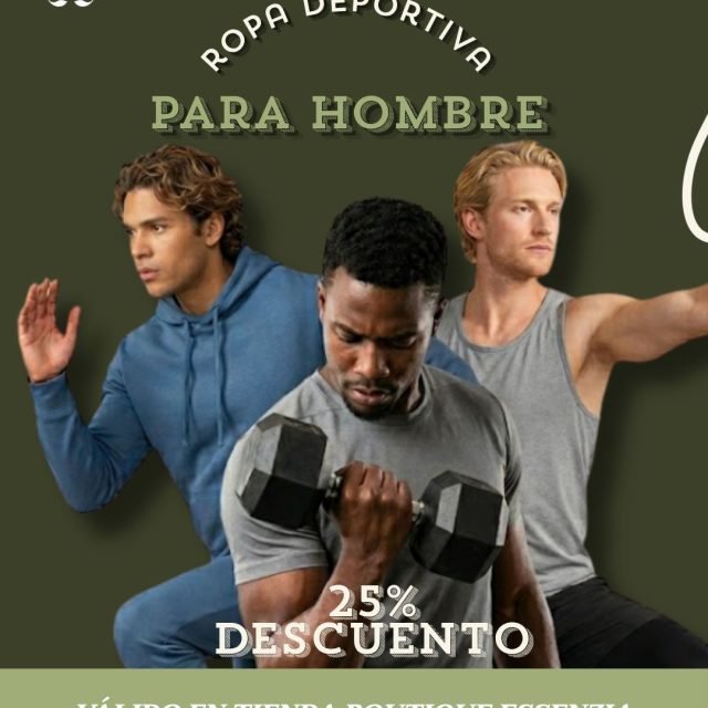 ¡25% DE DESCUENTO! En ropa deportiva para hombre🏃‍♂️👟
🔥Porque un papá de alto rendimiento merece entrenar con la máxima comodidad y estilo, este mes celebramos su día con esta promoción exclusiva.
Ya sea para el gimnasio, el running o esos entrenamientos intensos del fin de semana, regálale (o regálate) prendas premium que sigan su ritmo diario. 🔋💼⏳ ¡No lo dejes pasar! Esta promoción es por tiempo limitado y concluye el próximo 30 de junio de 2026.
Promoción válida únicamente en nuestra tienda física. Consulta artículos y marcas participantes directamente en mostrador.¡Te esperamos para estrenar! 👇
📍 Visítanos en nuestra boutique Essenzia Av. Cuauhtémoc 1040, col. Narvarte Poniente, Benito Juárez, CDMX. (En el Lobby de la Torre de Especialidades del Hospital San Ángel Inn. Ácora).#MesDelPadre #PapáFit #RopaDeportiva #PromoEssenzia