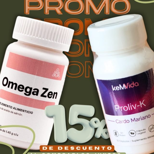 ¿Sientes el cuerpo pesado y la mente saturada?
Es hora de apagar el ruido y liberar la carga con el dúo de bienestar definitivo: PROLIV K + OMEGA ZEN.
- Proliv K: Limpia, protege y renueva tu hígado gracias al poder natural del cardo mariano.
- Omega Zen: Reduce la inflamación corporal y enciende tu claridad mental y memoria.No es solo cuidarte, es devolverle el equilibrio a tu día a día. ¡Aprovecha un 15% de descuento exclusivo al llevarlos en combo! Válido hasta el 31 de julio de 2026. Visítanos en nuestra Tienda Boutique Essenzia o haz tu pedido en línea hoy mismo. ¡Tu cuerpo te lo va a agradecer!
