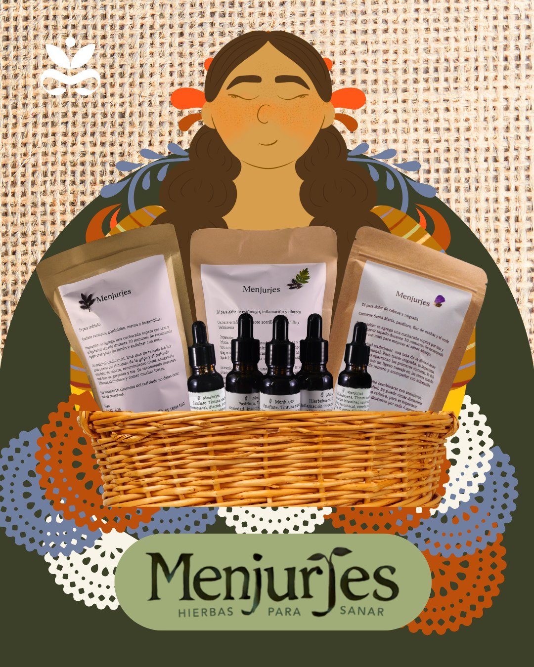 🌸 Día Internacional de la Mujer Indígena: Guardiana de los saberes ancestrales y la salud natural ✨
La medicina tradicional y el conocimiento profundo de la botánica viven gracias a las manos de mujeres mexicanas que han transmitido, de generación en generación, el arte de sanar a través de la naturaleza.
En Menjurjes, una marca aliada, ese legado ancestral se transforma en bienestar diario para ti:
🍃 Tés que reconfortan el alma y el cuerpo: Infusiones artesanales creadas para aliviar el dolor de cabeza, calmar molestias de estómago y liberar la tensión del estrés diario.
💧 Tinturas de hierbas medicinales: Extractos puros diseñados para equilibrar tu organismo y brindarte un apoyo natural en cada gota.
Cada mezcla es elaborada por mujeres mexicanas que retoman estas recetas tradicionales, honrando la biodiversidad de México y el valor inestimable de la Herbolaria.
🌿 ¿Te gustaría conectarte con la medicina de nuestras raíces? Descubre la línea completa de tés y tinturas de Menjurjes, disponible en Essenzia Online y en nuestra tienda física.