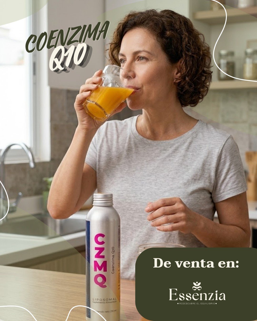 ¿Sientes que a tu mente y a tu corazón les falta energía? ⚡❤️
El cerebro consume el 20% de tu energía diaria y es el primer órgano en sufrir el envejecimiento celular. Dale el impulso que necesita con la Coenzima Q10 (Ubiquinol).
🧠 Enciende tu mente: Reactiva la energía neuronal, combate la fatiga mental y protege tus células del daño oxidativo.�❤️ Blinda tu corazón: Fortalece el músculo cardíaco y mejora tu salud cardiovascular de forma integral.
A partir de los 40 años tu cuerpo la produce menos, pero tu ritmo no se detiene. Recupera tu vitalidad cognitiva, protege tu salud desde el núcleo celular con CZMQ Liposomal y descubre el poder del Ubiquinol para activar tu máximo potencial.Encuéntralo en Essenzia online.#RedescubreEquilibrio #BienSer #SuplementaciónConciente #SaludCerebral