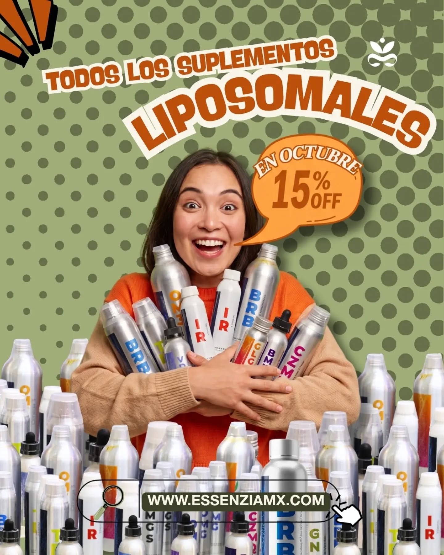 ¿Sigues tirando tu dinero en suplementos que tu cuerpo no absorbe? 🛑👀La tecnología liposomal multiplica la absorción de nutrientes para que sientas los beneficios reales en tu energía, inmunidad y salud general.Durante octubre disfruta un 15% DE DESCUENTO en toda nuestra línea de suplementos liposomales. ⚡✨Comenta la palabra LIPOSOMALES aquí abajo y te enviamos el enlace directo con tu descuento aplicado por DM. 📩