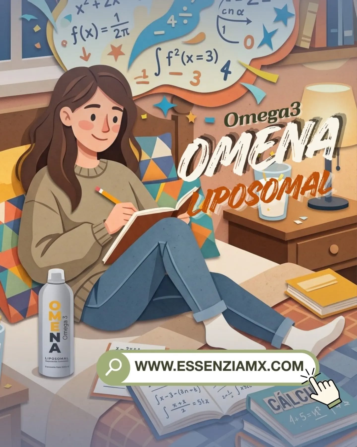 ¿Sabías que el Omega 3 no solo cuida tu memoria y cerebro, sino que también alivia el dolor en tus articulaciones? 🔍💡Casi todas las personas asocian el Omega 3 con la salud mental y la concentración, pero su beneficio más rápido en el día a día es apagar la inflamación celular que causa dolor articular y rigidez muscular.Con OMENA Liposomal obtienes:
• Alivio de la inflamación muscular y articular.• Mayor flexibilidad y mejor movilidad diaria.• Absorción superior frente al Omega 3 tradicional.• Todo el respaldo para tu cerebro y memoria que ya conoces.Entra a Essenzia online y cómpralo hoy. Busca el link en nuestra bio o comenta con #SuplementaciónInteligente y te mandamos el link al producto por DM.🛒🎁 Aprovecha este mes el 15% de descuento en la línea liposomal.