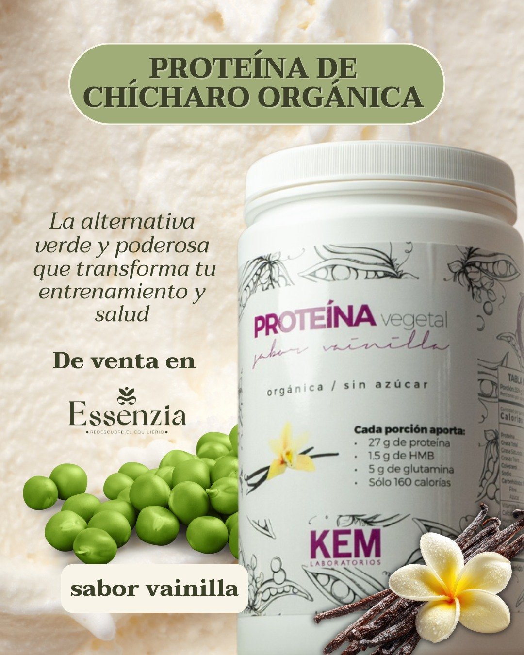 ¿Proteína vegetal vs. proteína animal? Descubre por qué el chícharo es el gran aliado de tus huesos y articulaciones.
🌿💪No todas las proteínas actúan igual en tu organismo. PROTN aprovecha el poder de la proteína concentrada de chícharo para darte una nutrición limpia y sin inflamación:
🦴 Salud ósea y articular: Ayuda a fijar la masa magra que sostiene tus articulaciones y contribuye al mantenimiento del tejido óseo sin acidificar tu sistema digestivo.
💚 Amigable con tu digestión: Despídete del malestar y las digestiones pesadas de la de suero de leche o la carne.
🛡️ Libre de alérgenos: Opción ideal para estómagos sensibles, veganos o personas que buscan cuidar su bienestar integral.Eleva tu nutrición diaria con la fuerza del reino vegetal. En sabor natural, chocolate o vainilla.📲 Adquiérela ahora en Essenzia Online y recibe la mejor calidad directamente en tu casa. 🛒✨*No es un medicamento. Consulta a tu médico antes de suplementarte.
