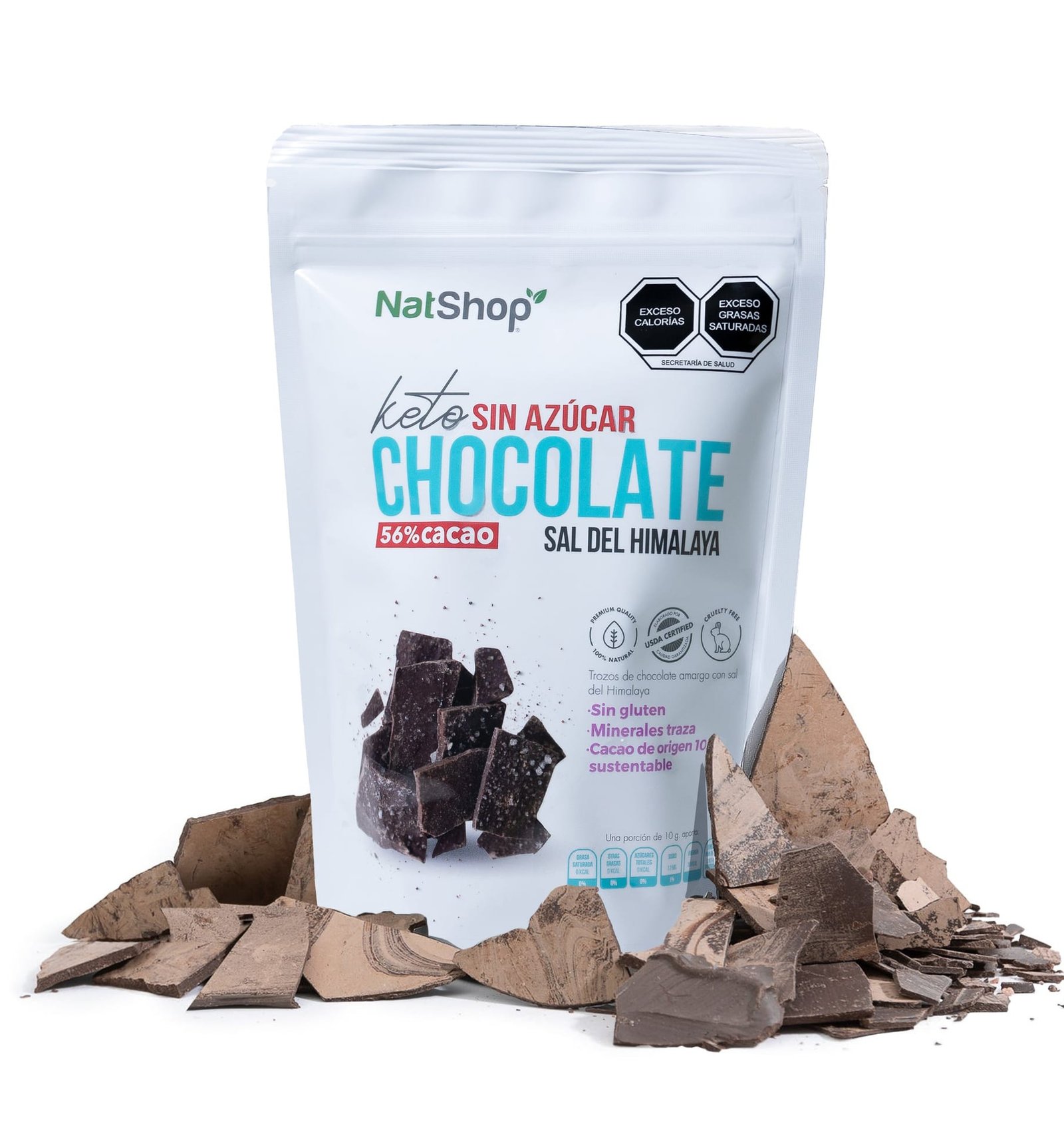 Chocolate amargo sin azúcar, algo en polifenoles y minerales - Image 3