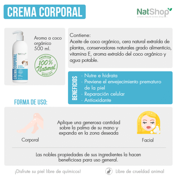 Crema corporal de coco orgánico - Image 4