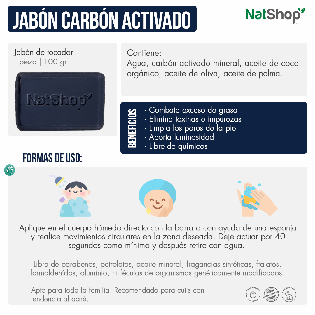 Jabón de carbón activado - Image 4