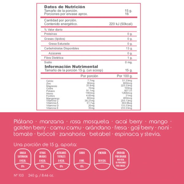 Multivitamínico orgánico sabor manzana - Image 4