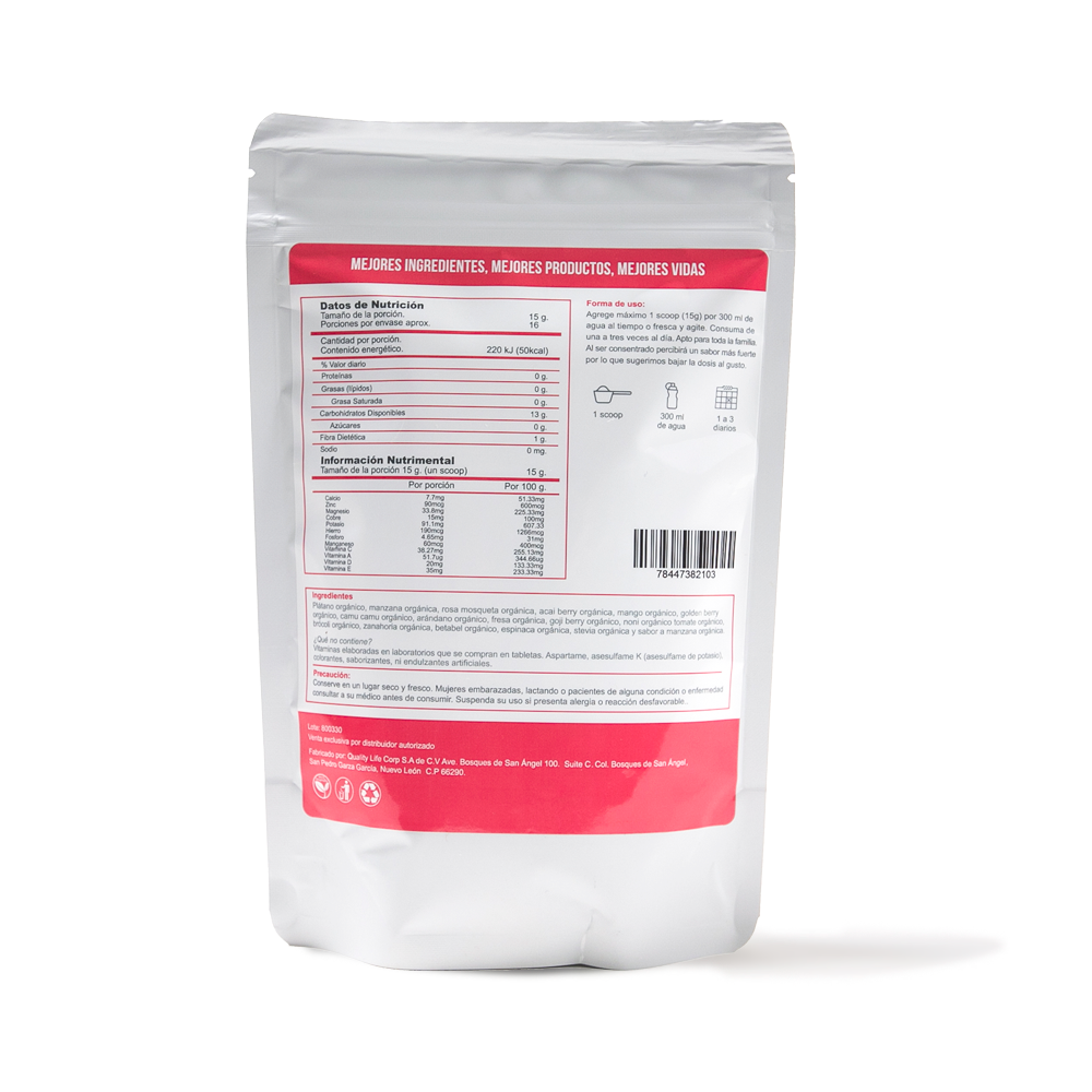 Multivitamínico orgánico sabor manzana - Image 5