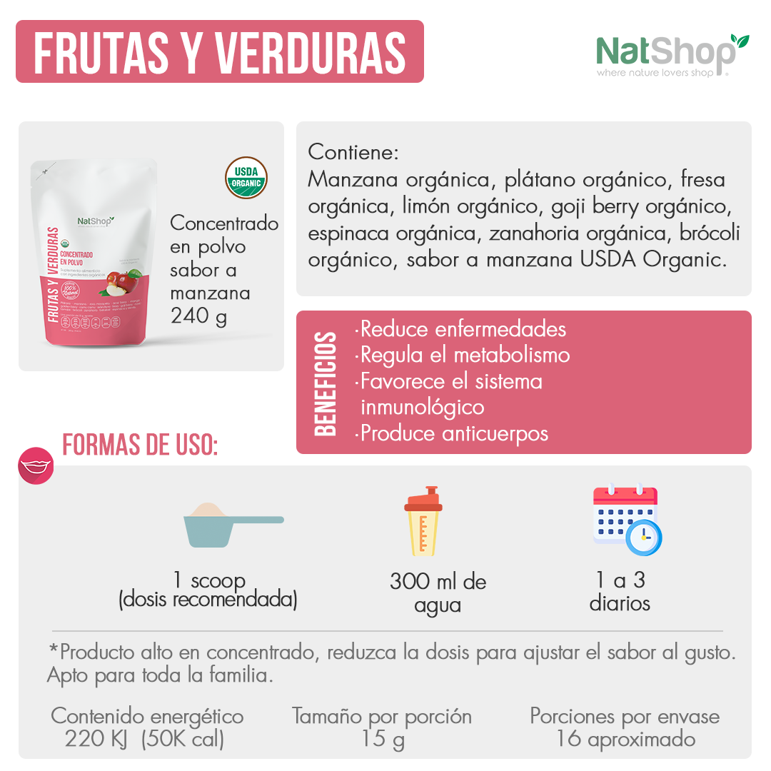 Multivitamínico orgánico sabor manzana - Image 2