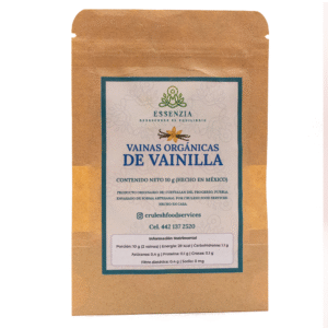 Vainas orgánicas de vainilla